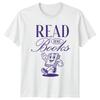 Read More Books Cartoon Book Character Reader TShirt