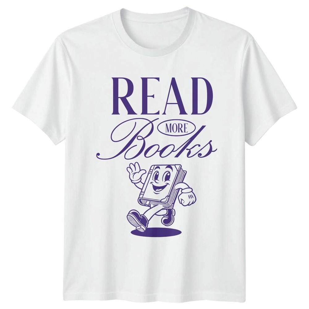 Read More Books Cartoon Book Character Reader TShirt S