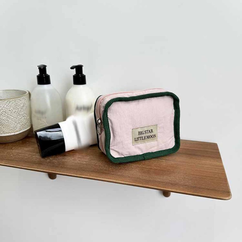 Korean Style Contrast Color Cosmetic Bag Portable Sanitary Napkin Storage Bag  Napkin Towel