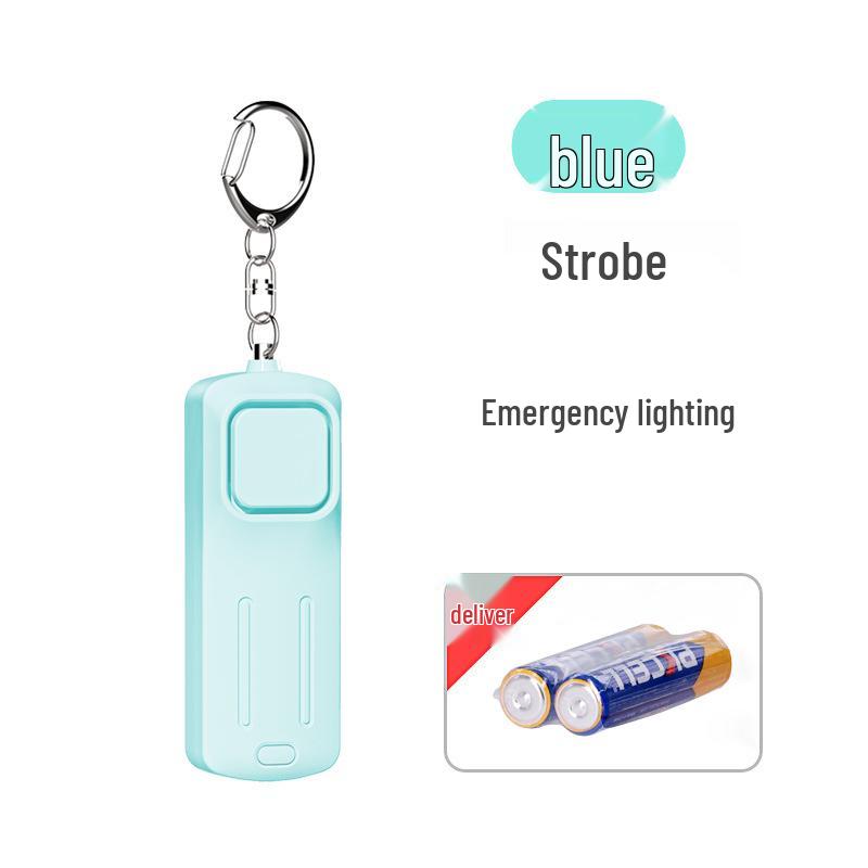 LED Rechargeable Personal Outdoor Alarm with Night Warning Light for Child Self-Defense