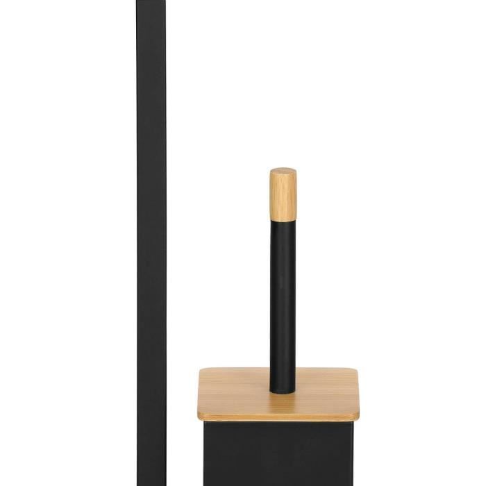 Toilet Suite - SPRINGOS - Black - Metal - Height 79 Cm - Modern and Practical Design