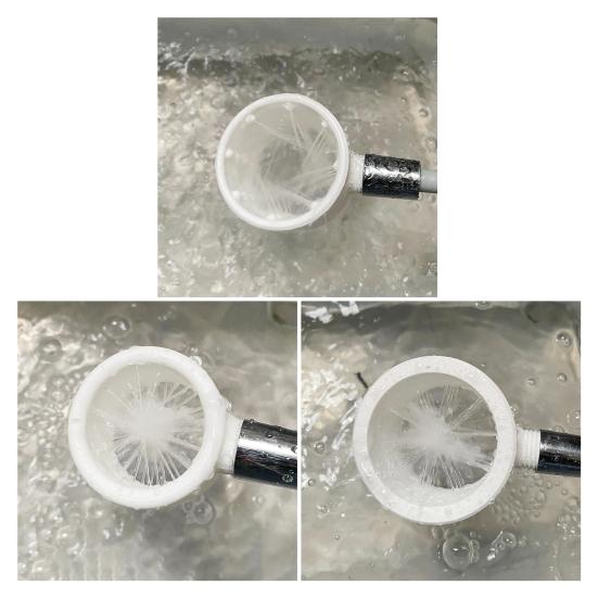 Duschhuvudfilter Kraftfull Superladdning Hydromassage Allsidig Rengöring Duschhuvud med 360-graders Ring Vattenspray Standardgänga