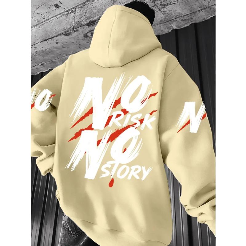 2026 Autumn/Winter New Style Simple Casual Stylish Soft Comfortable 3D Letter Pattern Printed Men's Hooded Sweatshirt