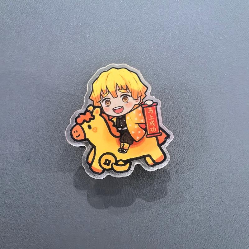 Year of the Horse Demon Slayer Cartoon Acrylic Double-Sided Tomioka Giyu Folder Clip