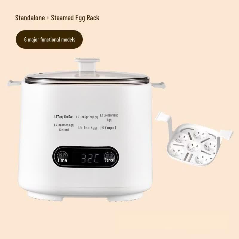 LISM 6-in-1 Multifunction Egg Cooker & Steamer