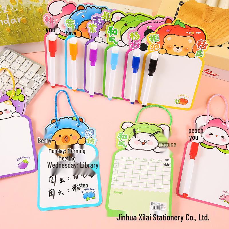 Children s Double-Sided Erasable Drawing Board: Cartoon Whiteboard for Doodling, Messaging, and Memo. Ideal Reward Gift.