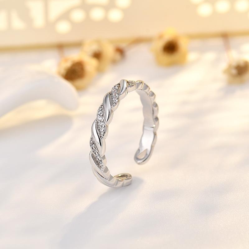 Ins Style Simple Heart Ring Female Light Luxury Index Finger Ring New Sense Tail Ring