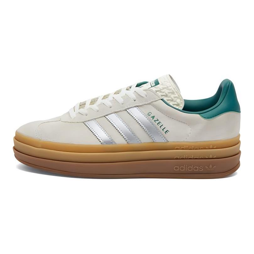 Adidas Wmns Gazelle Bold 'Off White Silver Metallic Green' Women's JI0328