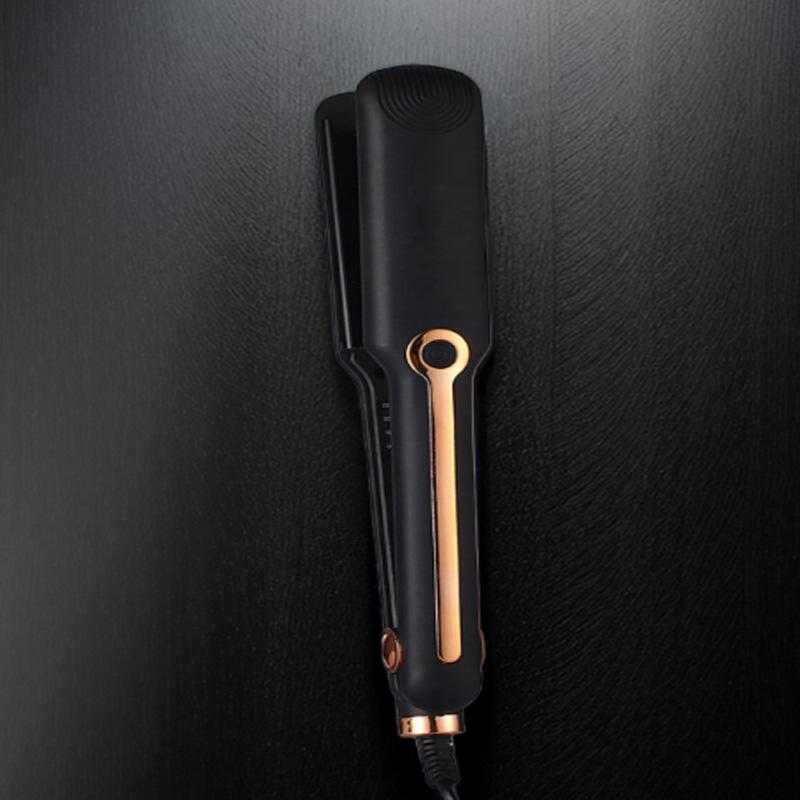 Portable salon hair straightener, adjustable hair straightener, two-in-one ceramic flat iron negative ion home tool