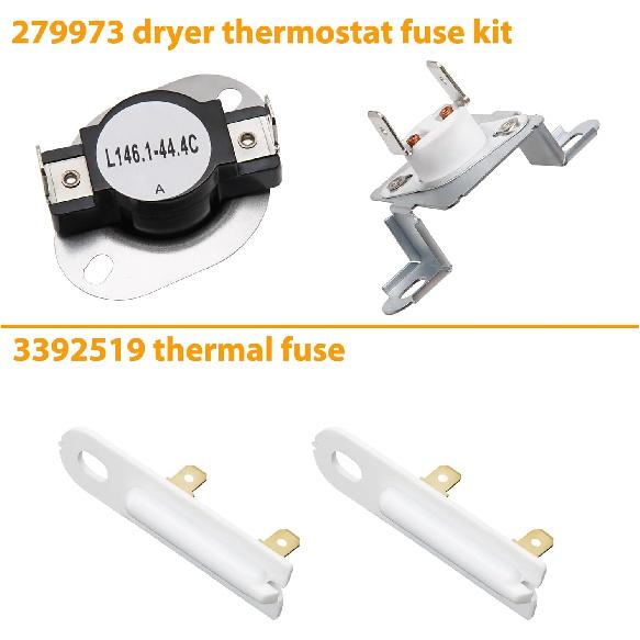 Dryer Heating Element Kit by SupHomie - Compatible with Whirlpool Dryers WED5100HW0 WED5100HW1 WED5100HW2 WED5100HW3 WED5100HC0 WED5100HC1 WED5100HC2