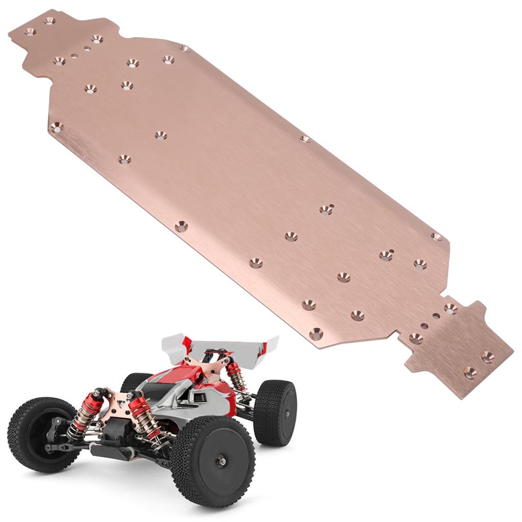 RC Car Bottom Chassis Plate Aluminum Alloy Upgrade Accessory Fit for WLtoys 124019