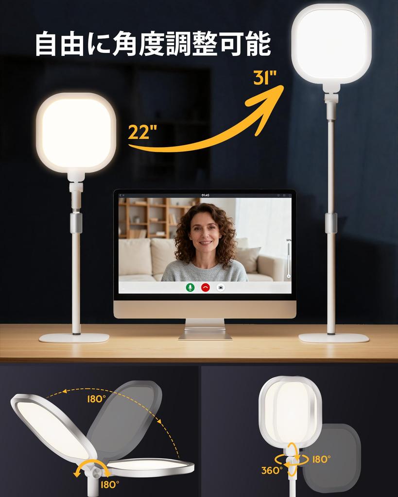 LitONES Ring Light, Actress Light, Desktop Lighting, Photography Light, Surface Emitting, Non-Glare, Streaming Light, Photo Shoot Light, Desk Light, W