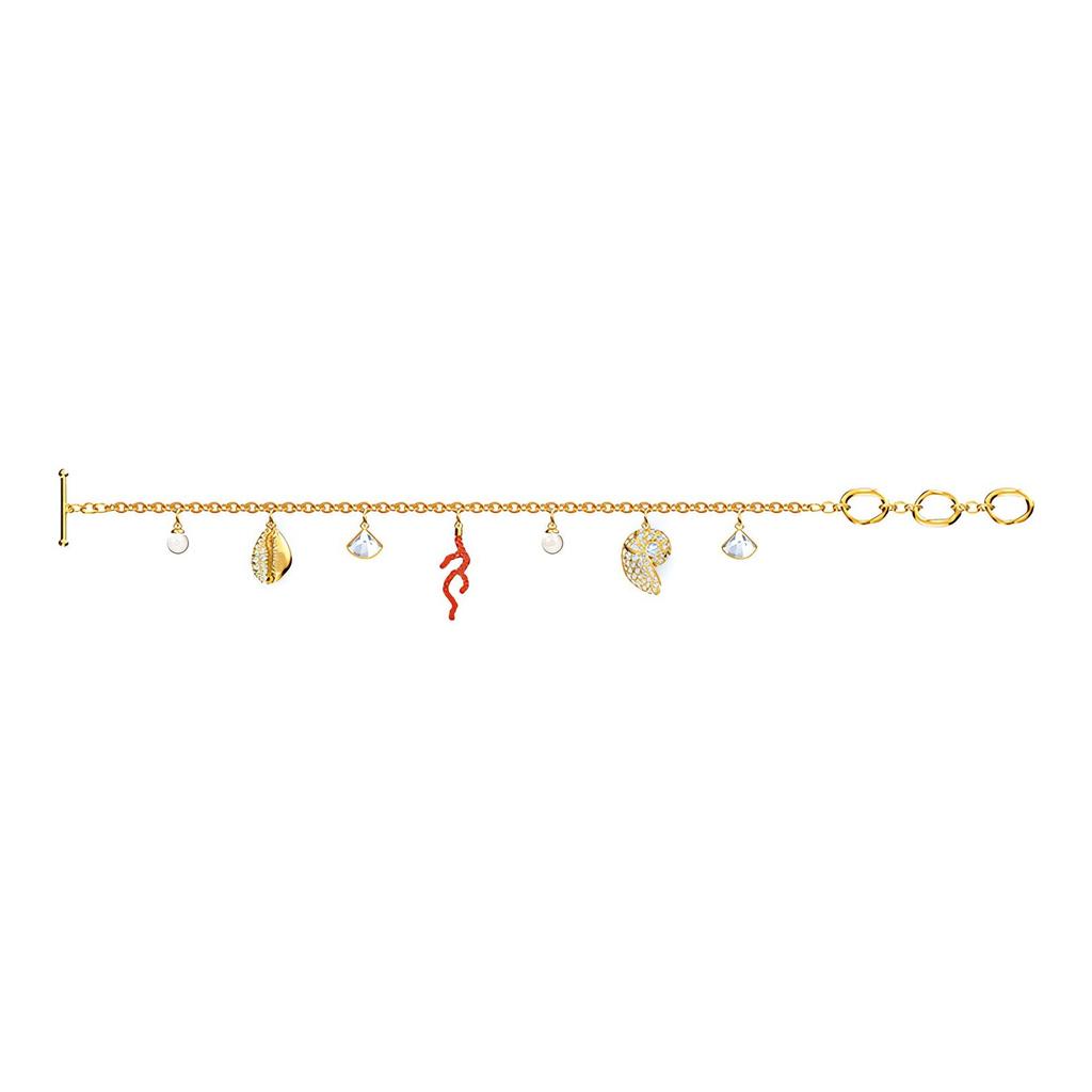 Swarovski Shell Ocean Element T-Bar Design Bracelet Women Bracelet Gold 5520673