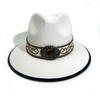 Men And Women Peach Top Western Cowboy Hat Style Jazz Hat Big Edge Top Hat