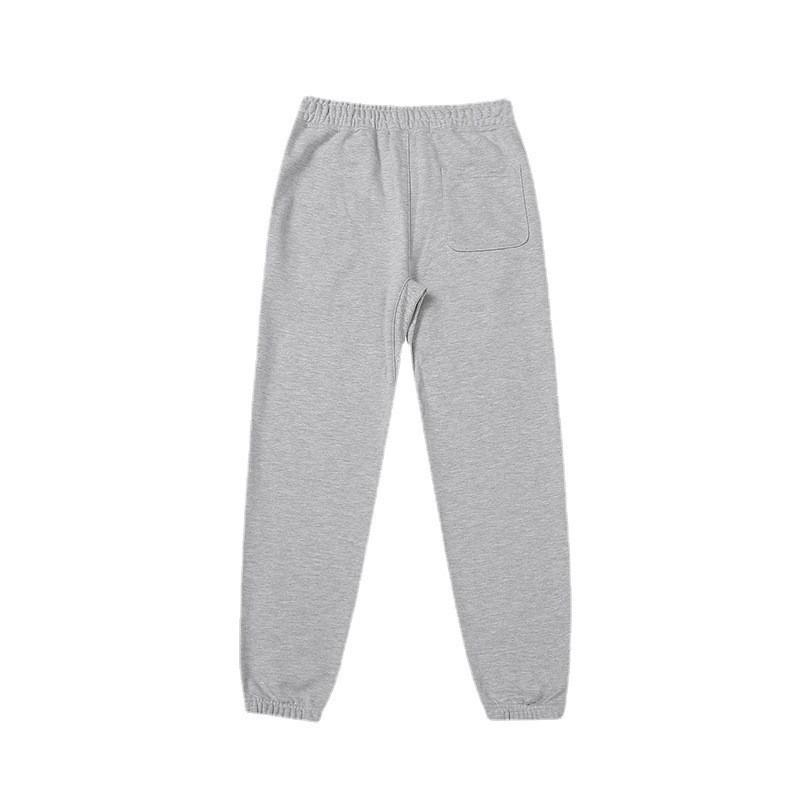 Mens Slim-fit Casual Pants Lightweight Cotton Trousers With Letter Print Mid Waist Long Length Young Adults