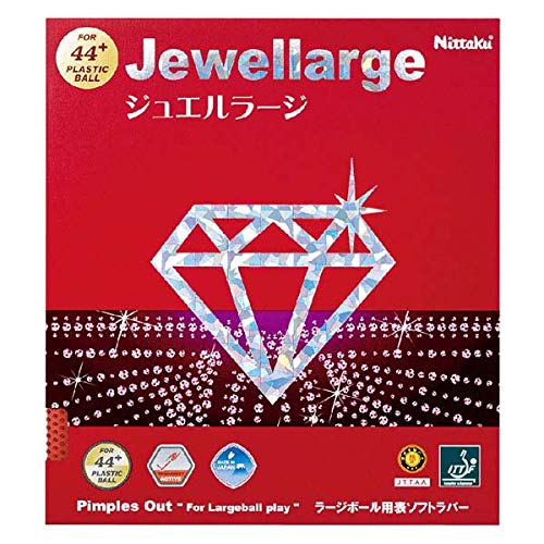 

Nittaku Table Tennis Rubber Jewel Large Large Ball Speed Black Thick NR-8564