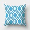 Blue Geometric Pattern Decorative Cushion Pillowcase Cushion Cover Throw Pillow Living Room Sofa Decorative Pillowcase