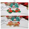 2Pcs/Set 2026  Christmas Hair Accessories Girls Festive Santa Claus Hair Ties Cute Red Hairpin Kid Holiday Party Hairpins