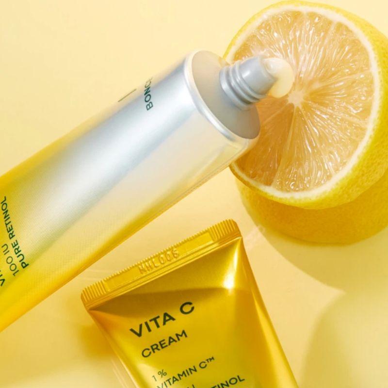 BONCEPT Vita C Creme 50ml – Aufhellende Vitamin C Gesichtscreme für strahlende & hydrierte Haut