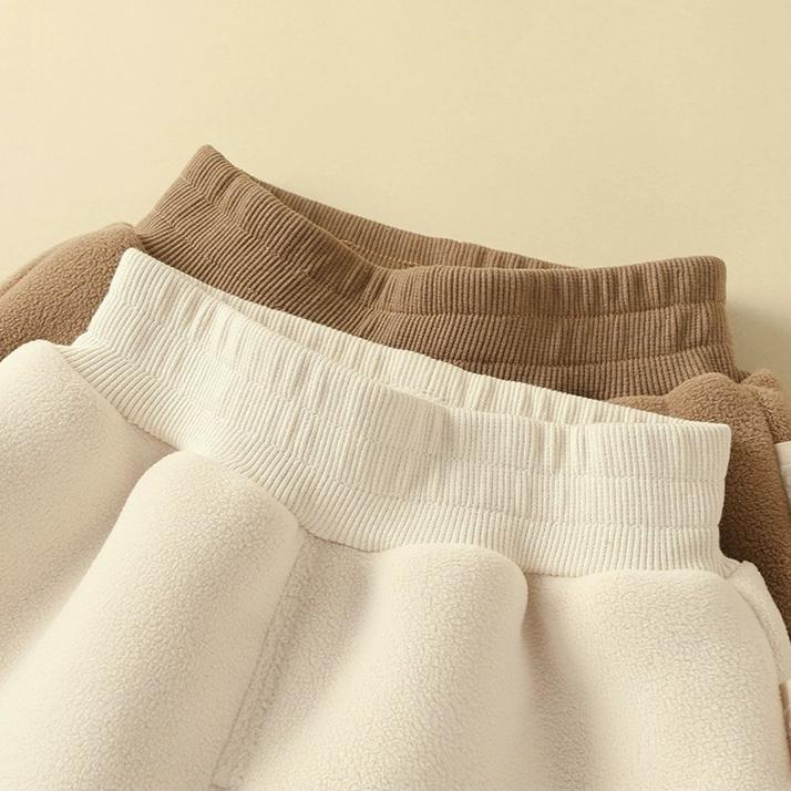 Baby Long Pants Winter Clothing with Plush and Thickened Baby Pants Autumn and Winter Cotton Pants for Boys Girls and Children