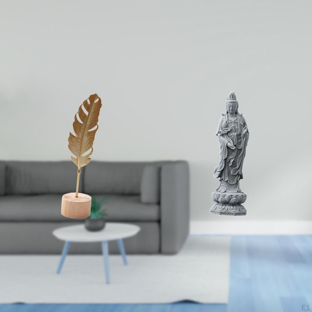 Nordic Abstract Metal Sculpture Figurine And Guan Yin Female Buddha Statue Ornament Creative Crafts