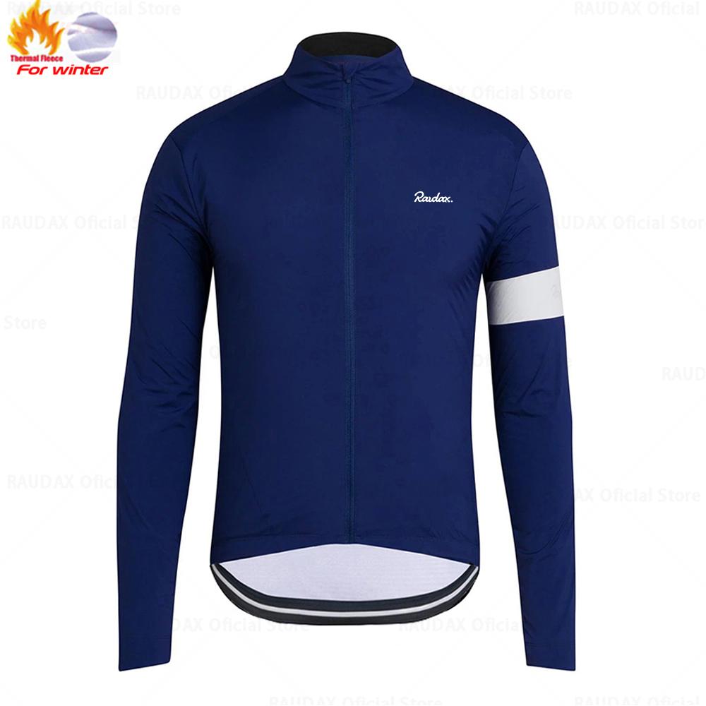Raudax Winter Thermal Fleece Cycling Jersey Set Racing Bike Cycling Suit Mountian Bicycle Cycling Clothing Triathlon Clothing