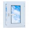 Weiße PVC-Fenster 50x60 Rechts 500x600 mm Dreh-Kipp Zweifachverglasung