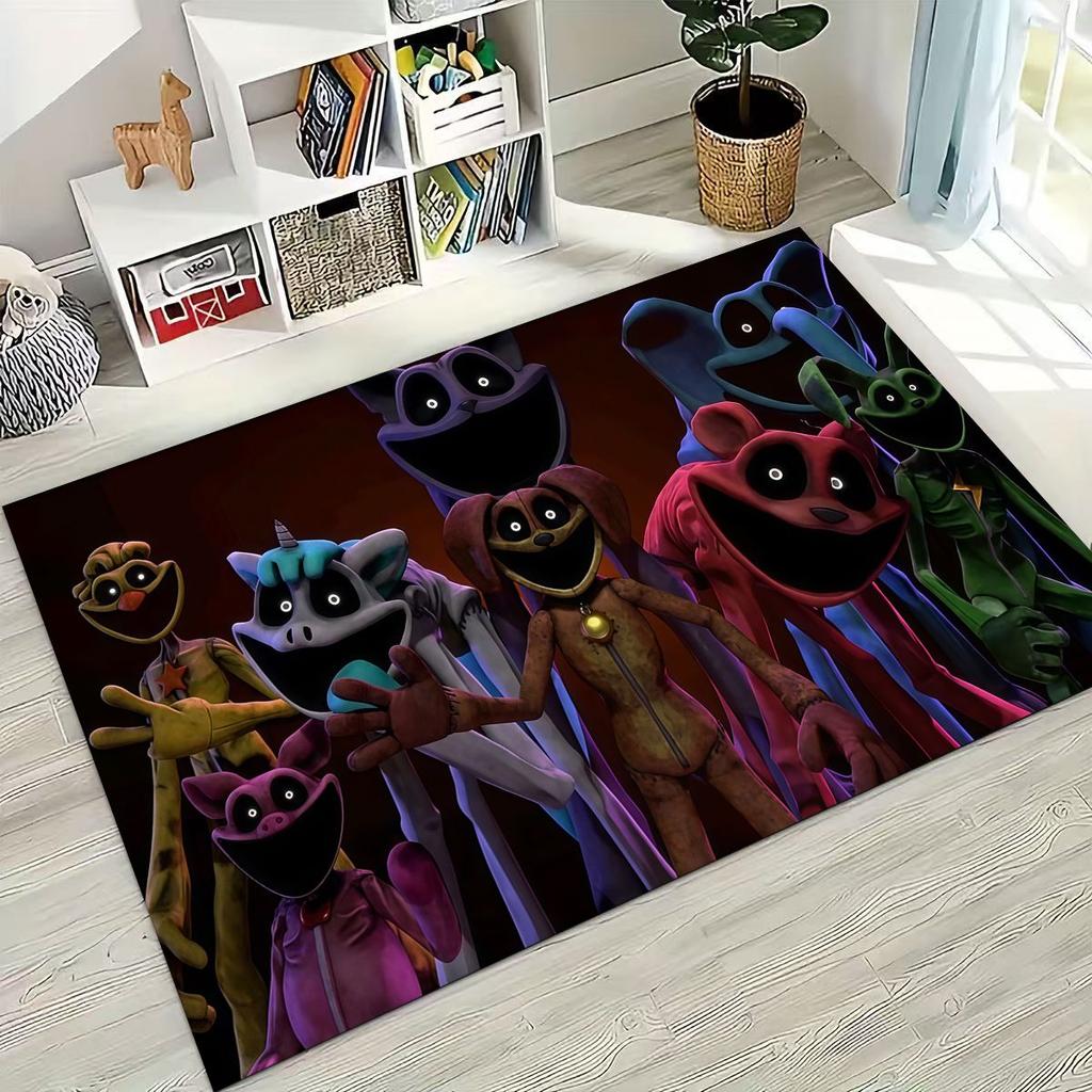 Cartoon S-Smiling C-Critters Craftycorn Catnap Rug for Bedroom Living Room Sofa Home Doormat Decor,Large Kid Non-slip Floor Mat