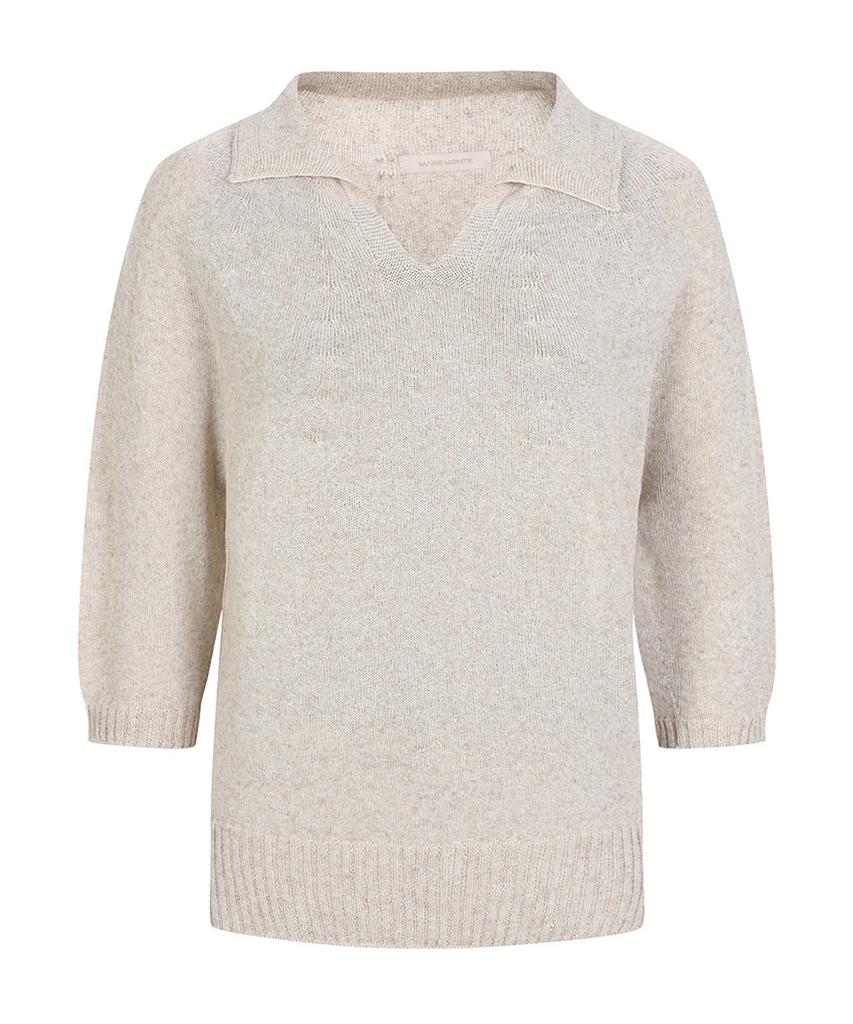 MAREMONTE Collared Neck Design Knit_M236Mkt40B0