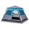 Tente de camping - vidaXL - 4 personnes - Imperméable - Système de dégagement rapide - Bleu
