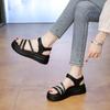 Thick-soled Velcro Sports Sandals Women's Summer Outer Wear with Skirt 2025 New Soft-soled Maternity Roman Cool Slippers