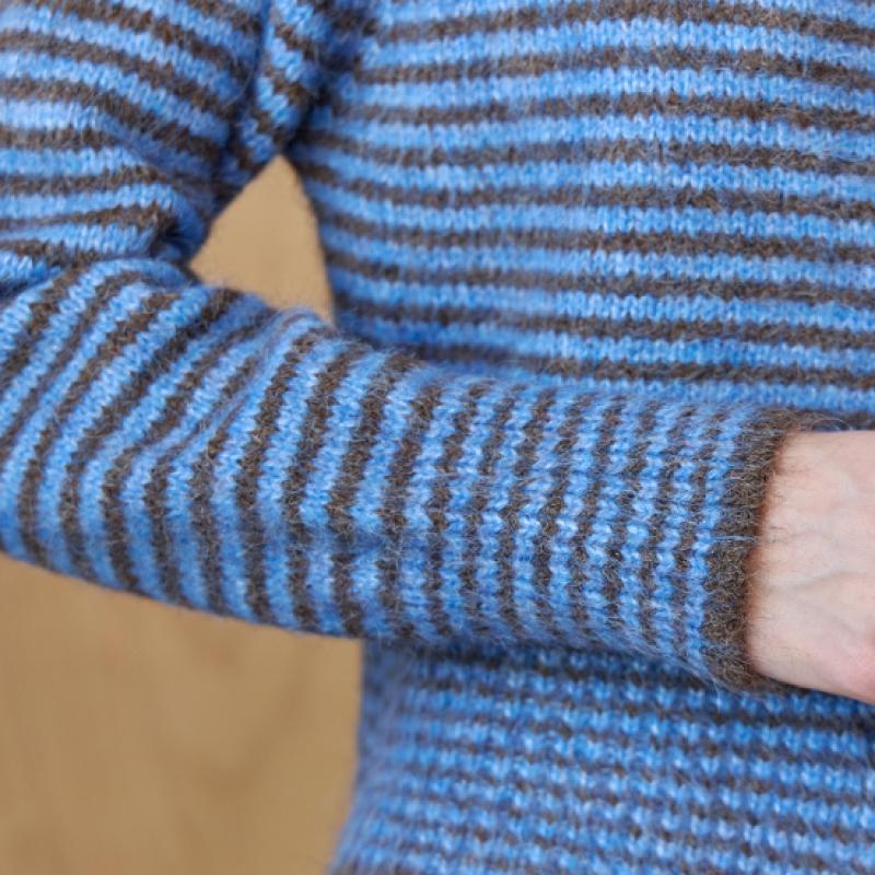 MAXZA Strickcardigan mit hohem Kragen und Streifen Ze11qd023na