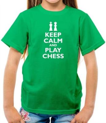 Keep Calm and Play Chess Kids T-Shirt - Player - Game - Board - Nerd