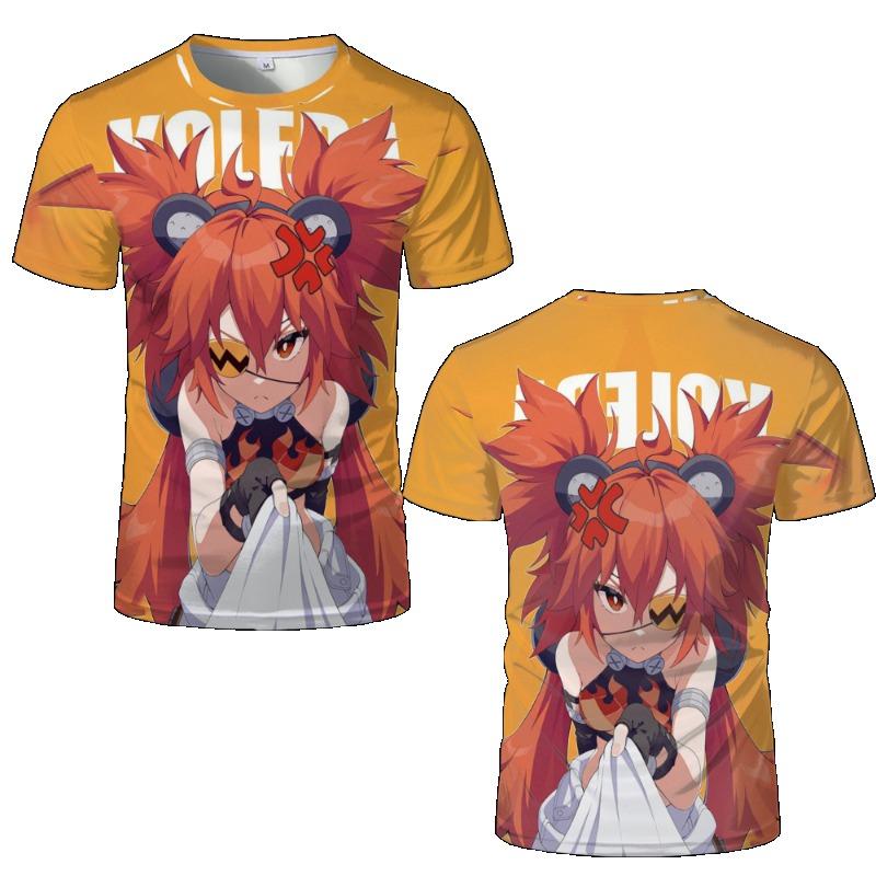 Anime Girl 3D Print Sports Fast Dry Breathable Men T-shirt Outdoor Harajuku Street Cute Kawaii Fashion Hip-hop Short Sleeve Top