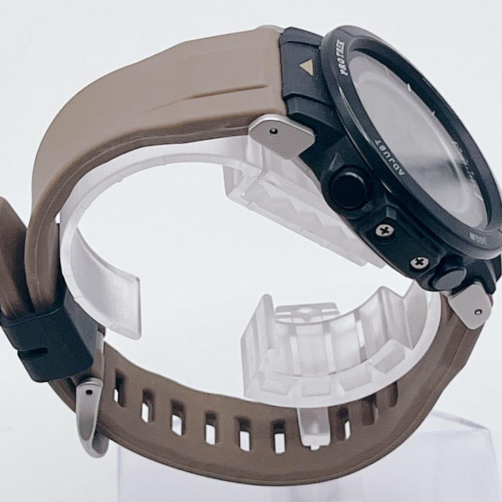 Used [Extremely Good Condition] CASIO PRO TREK PRG-30-5JF Tough Solar Triple Sensor Digital Black Men's Watch