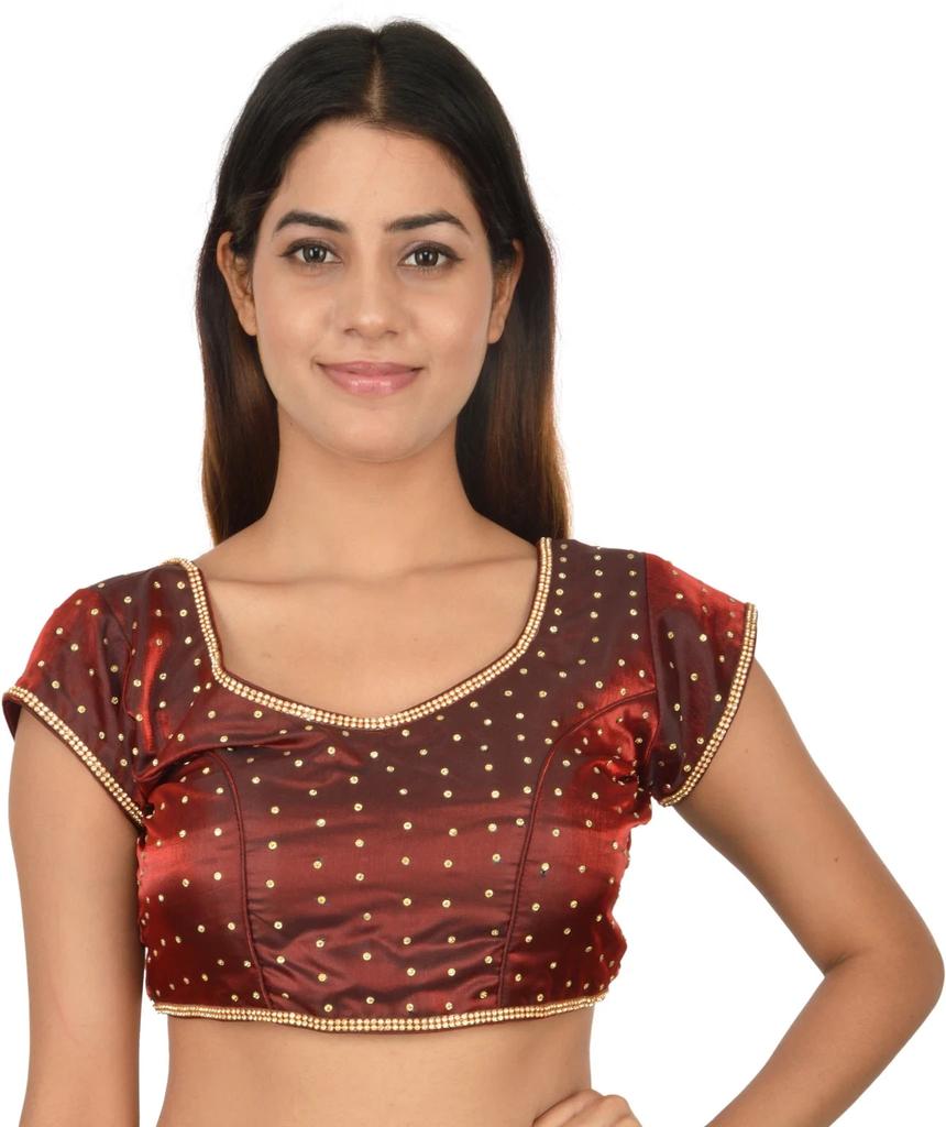 Pakisatni Party Wedding Wear Ethnic Blouse Indian Women's Silk Blend Choli Dress