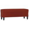 Vidaxl Bench, Wine Red, 100X35X41Cm, Upholstered with Faux Leather