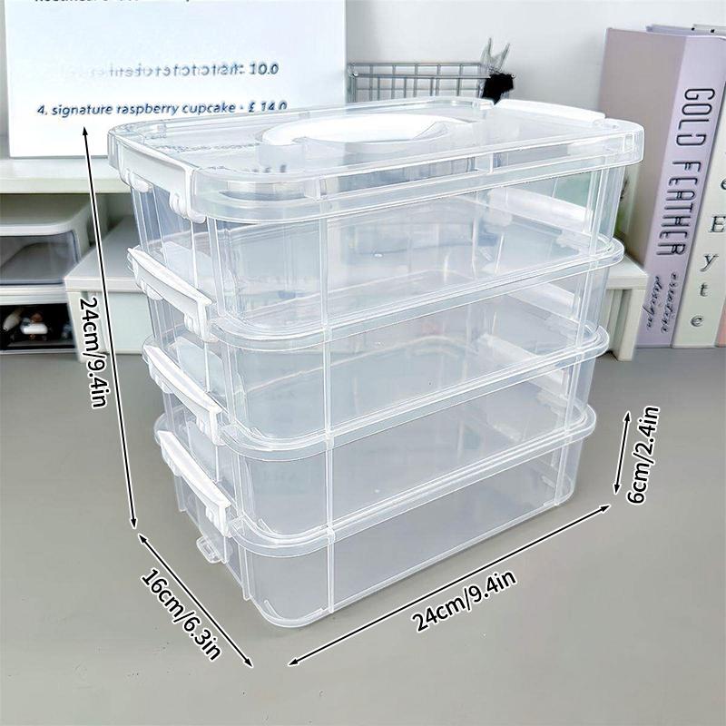 Clear Card Storage Box Idol Photocard Display Case Data Cable Storage Box Card Classification Case Desktop Sundries Organizer