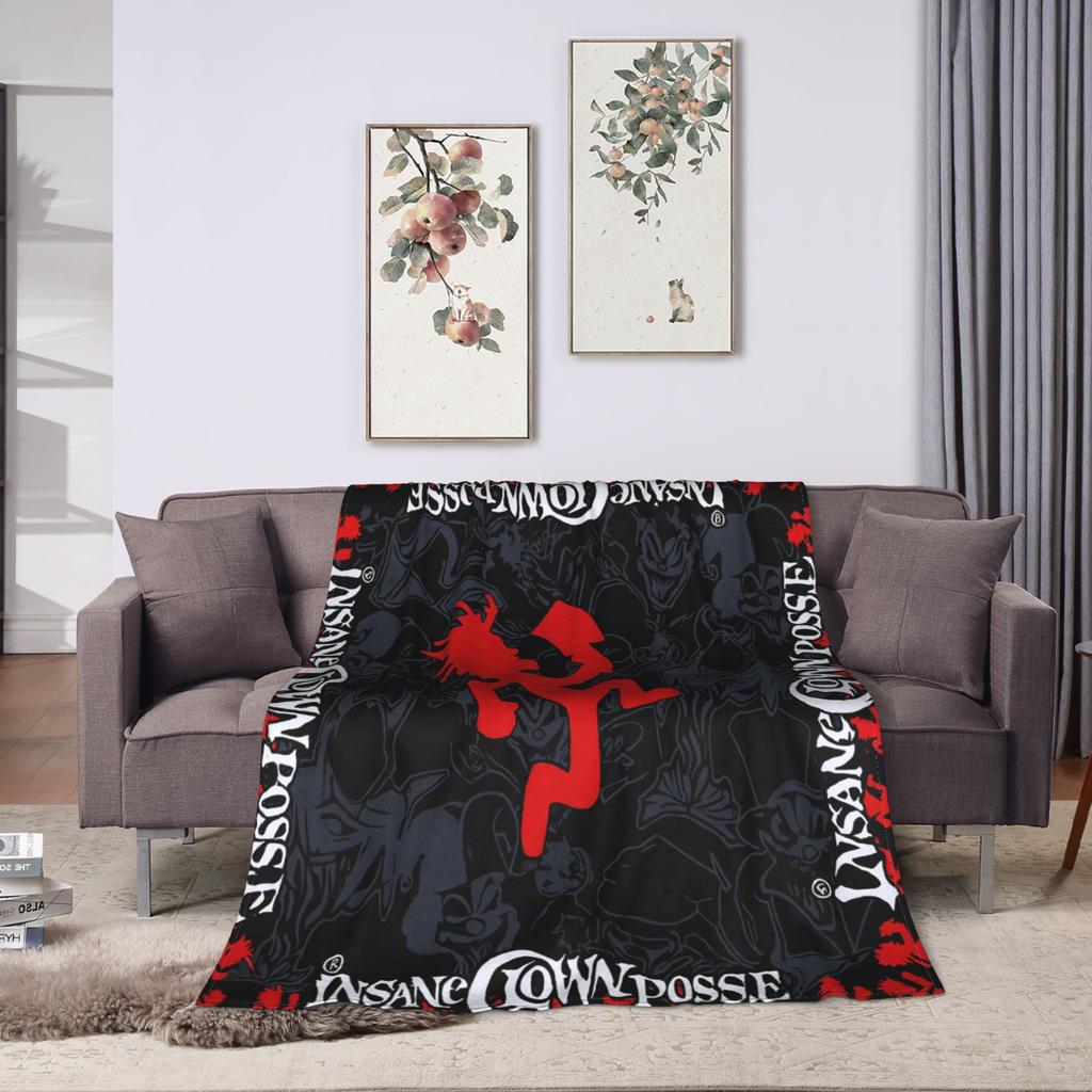 Insane Clown Posse Band Super Soft Blanket  Students Plush Throw Blanket Novelty Outdoor Flannel Bedspread Sofa Bed Cover