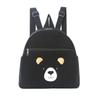 Corduroy Student Backpack With Embroidered Animal Pattern And Laptop Storage For Casual Travel