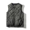 Vestido de vendaje retro funcional estilo japonés para otoño e invierno Chaleco abajo Chaleco Chaleco para hombre Cuadros de diamante Chaleco de cintura Chaleco para hombre de exportación