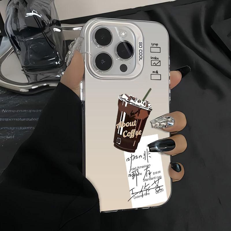 American Coffee Print Creative Hard Protective Phone Case For Apple Iphone