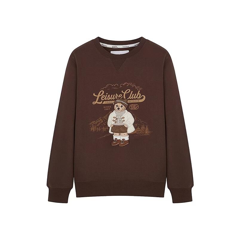 Teenie Weenie Cartoon Bear Letter Graphic Sweatshirt
