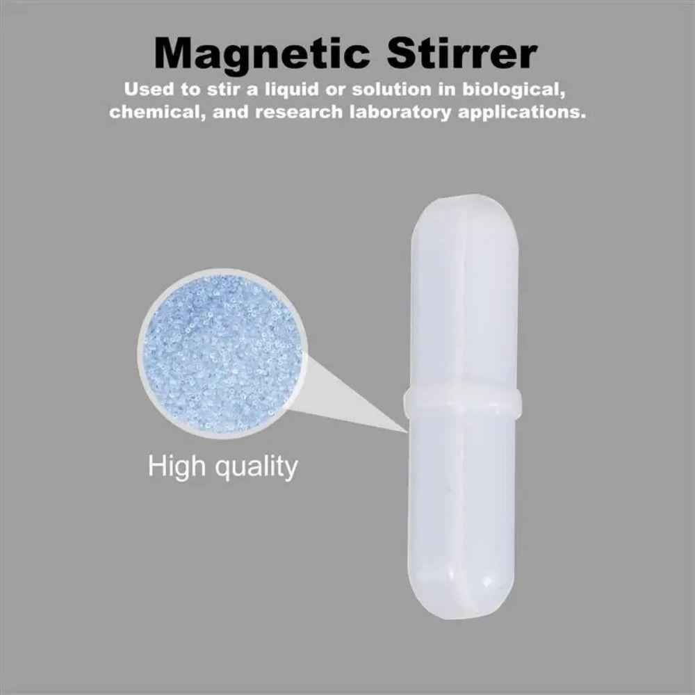 10Pcs PTFE Magnetic Stirrer Mixer 6-15mm Rotating Biological Stirrer Magnetic Stir Bars  Biology