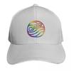 Water Nation Pride Baseball Cap Contrast Two Tone Brim Snapback Flat Bill Strapback Dad Hat