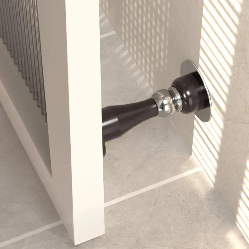 Heavy-Duty Magnetic Door Stopper Stainless Steel Strong New Design for Bedroom Home Safety