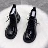 Short Boots for Women 2026 British Autumn and Winter New Item  Tied Mango Head Short Boots with Plush Cotton Boots