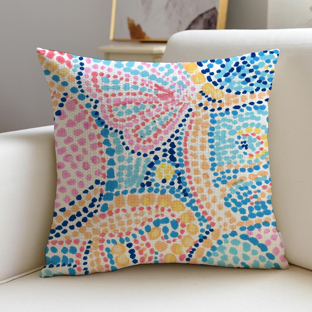 LLilly Decor PulitzerS Cushion Cover Breathable and Skinfriendly Linen Pillowcase Square Removable and Washable Cushion