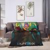 Super Soft Blanket Decorative K-Pop Demon Hunters Hot Anime  Throw Blanket  Flannel Bedspread For Couch Bed Sofa Bed Cover
