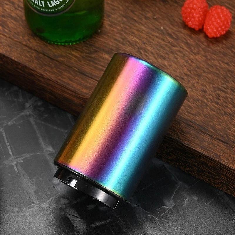 2pcs Red Wine Bottle Opener Party Colorful Beer Bottle Opener Stainless Magnet Beer Opener Home Kitchen Accessories Bar Supplies